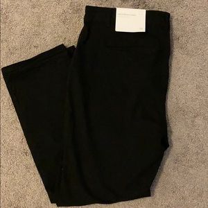 BRAND NEW black velvety LOFT pants